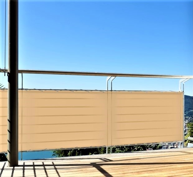 Brise-vue en toile pour balcon 290g/m²